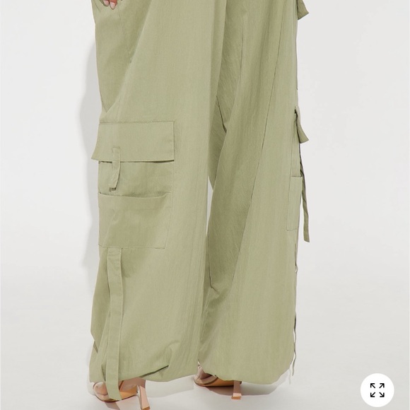 Fashion Nova Cargo Jogger Pant 32” Inseam - Sage - Picture 3 of 6